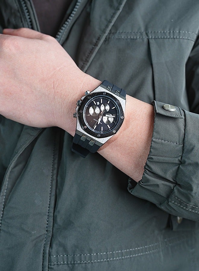 HUMPBUCK Top-Rated Waterproof Sports Wristwatch for Men with Silicone Strap Stopwatch and Luminous Hands Watch - Image 4