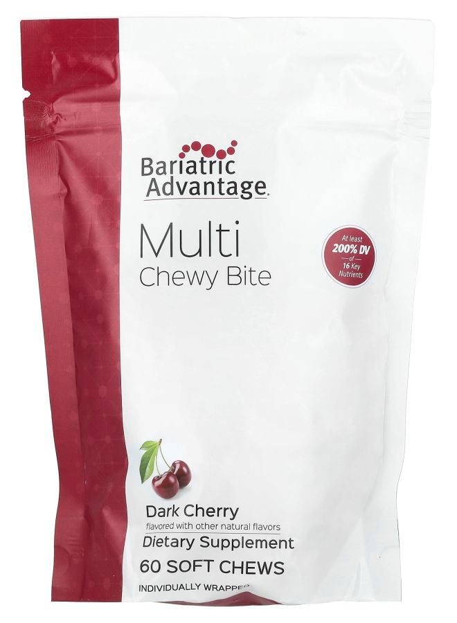 Bariatric Advantage Multi Chewy Bite Dark Cherry 60 Soft Chews
