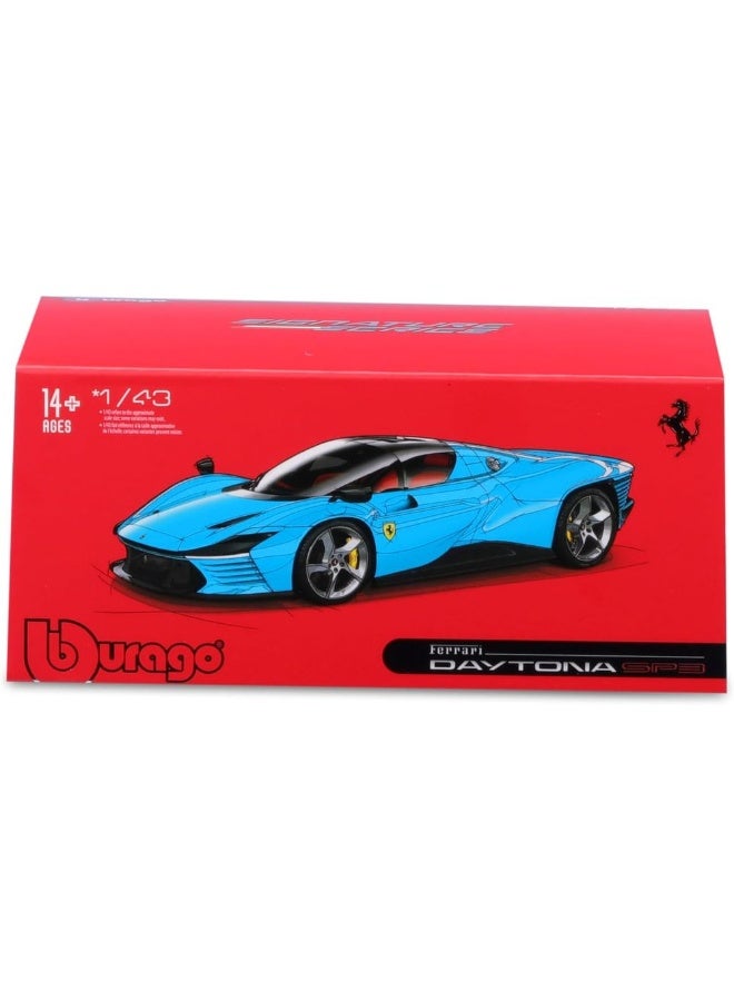 Bburago Signature Ferrari Daytona SP3 Die-cast Car (Blue, 1:43) - Image 1