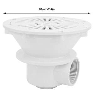 WATERTECH SYSTEMS Swimming Pool Circular ABS Main drain for Concrete Pool,Underwater Round strong & Durable Floor Drain Rapid Outflow System (170mm in Diameter,2 inch Internal connection) - Image 2
