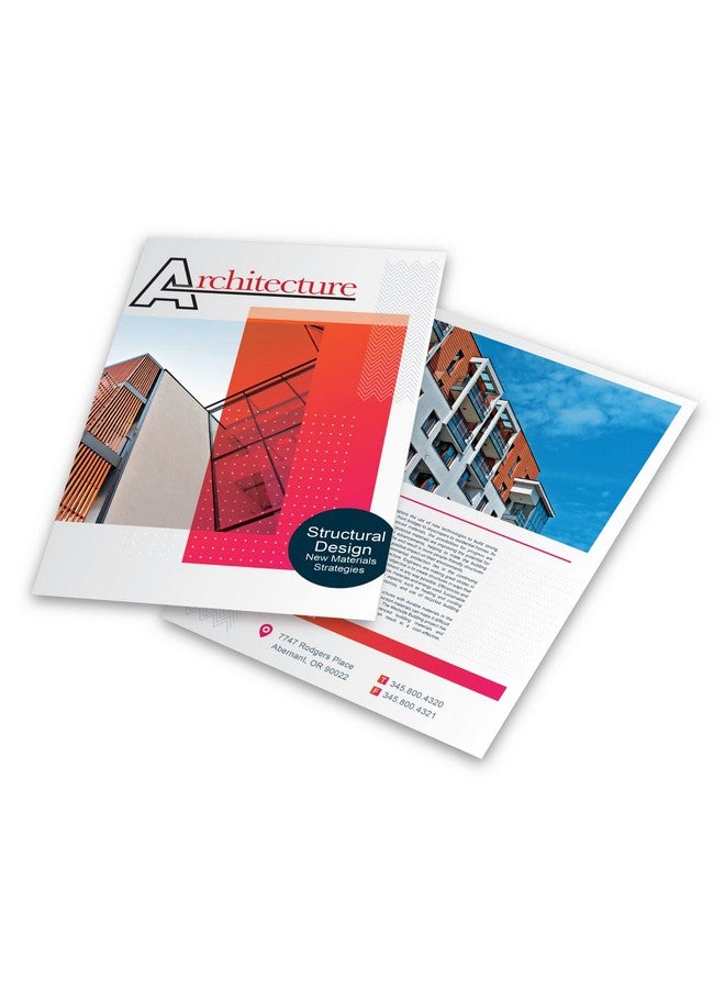 Office Depot Professional Brochure And Flyer Paper, Glossy, 8 1/2In. X 11In., 50 Lb, Pack Of 100 Sheets, 124213 - Image 2