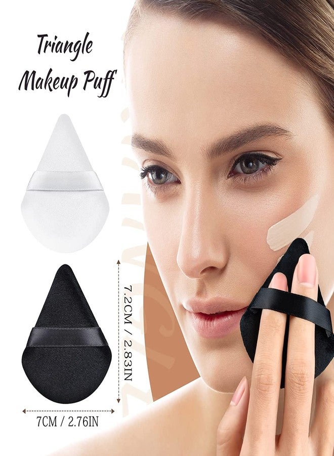 Fariox Triangle Powder Puffs, Soft Pure Face Makeup Sponge Powder Puffs, Loose Cosmetic Foundation Powder, Wet Dry Beauty Powder Puff for Loose Body Powder Setting Sponge Puffs (2 PCS) - Image 5