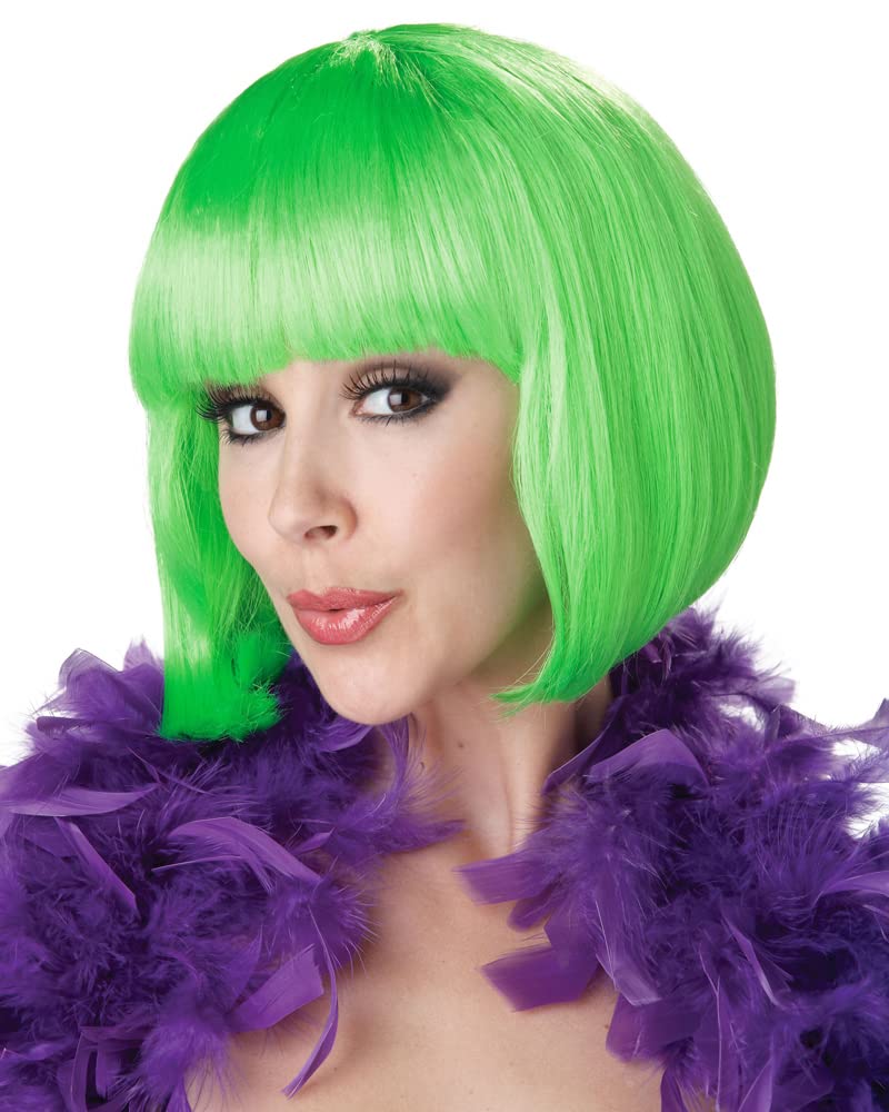 Seasons Neon Nightlife Wig Short Green Wig for Party Wigs Decorations Favors