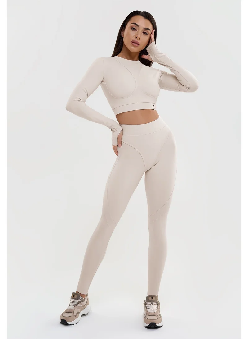 Bona Fide Extra Push Up Nude Bona Fide Lifting Leggings for Women - Scrunch Leggings High Waisted Tummy Control - Gym Workout Yoga Pants for Women | Best Price UAE