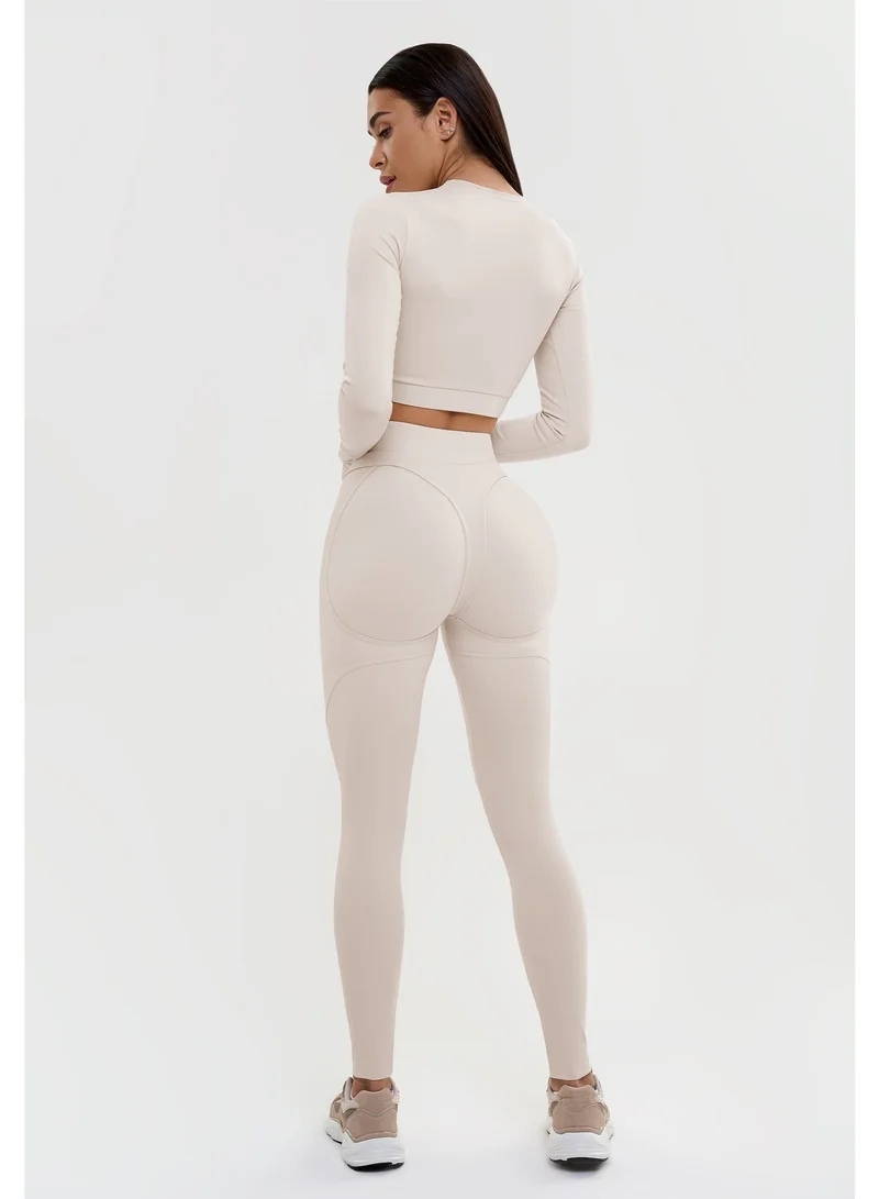 Bona Fide Extra Push Up Nude Bona Fide Lifting Leggings for Women - Scrunch Leggings High Waisted Tummy Control - Gym Workout Yoga Pants for Women | Best Price UAE