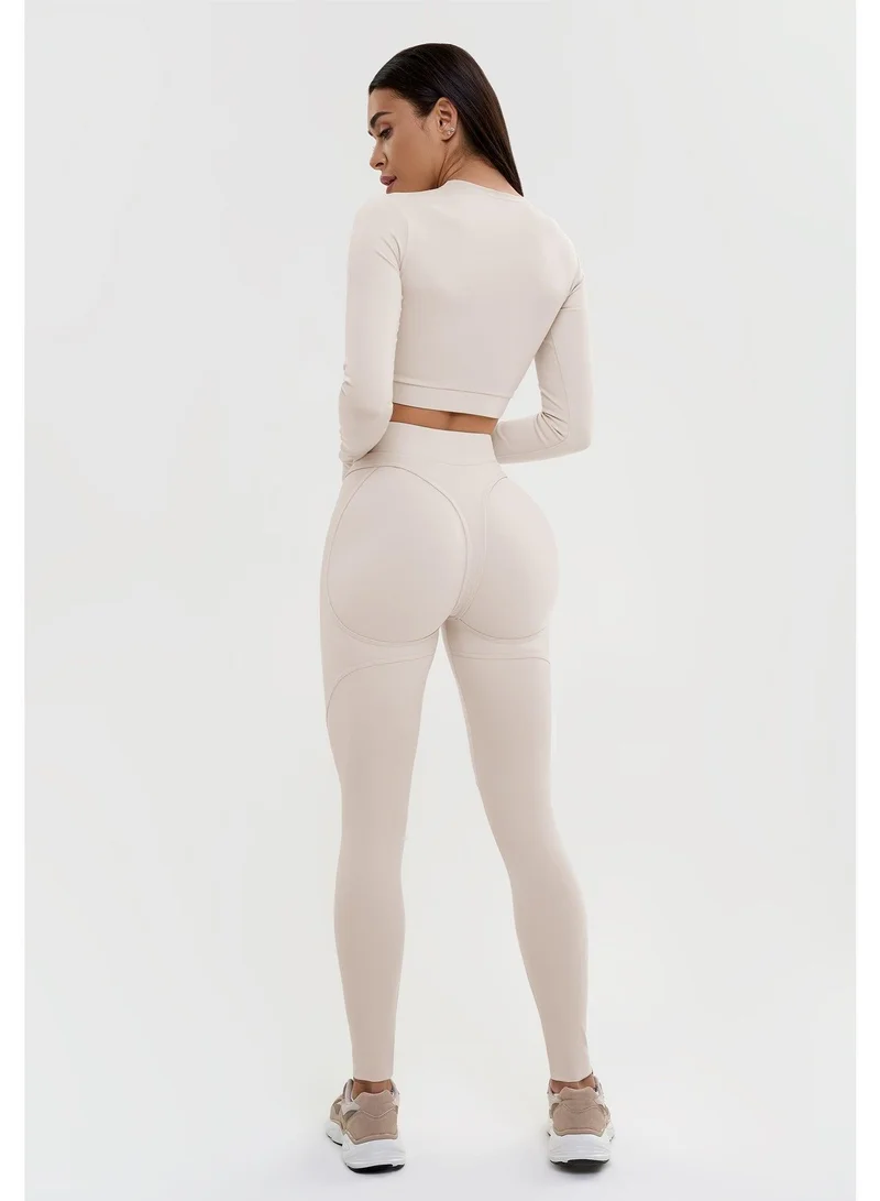 Bona Fide Extra Push Up Nude Extra High Waist Gym Leggings for Women for Women | Best Price UAE