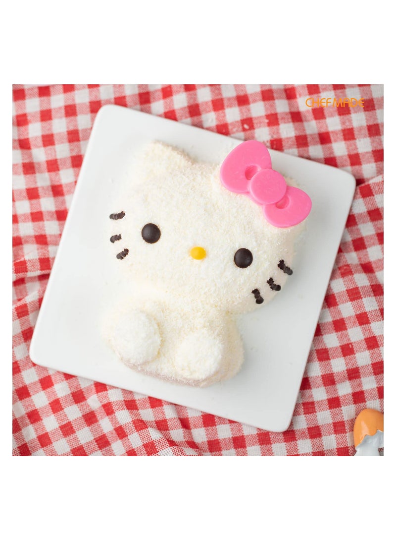 chefmade Hello Kitty Cake Pan 4 Inch Non Stick Stereo Silicone Cake Mold - Image 5