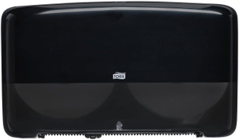 Tork Tork 5555290 Elevation Bath Tissue Jumbo Roll Mini Twin Dispenser Black 