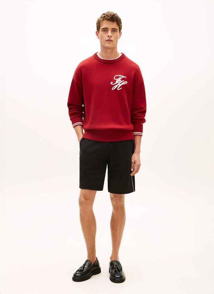 TOMMY HILFIGER Global Stripe Regular Terry Sweat Shorts - Image 4