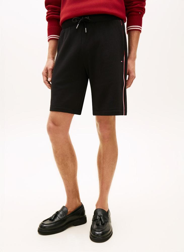 TOMMY HILFIGER Global Stripe Regular Terry Sweat Shorts - Image 1