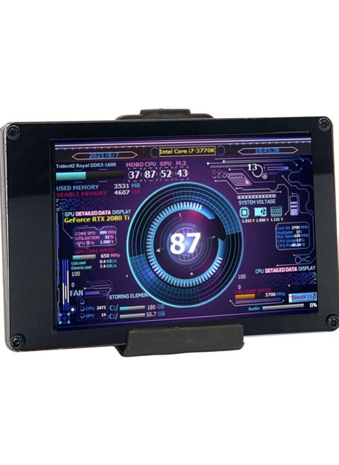 3.5 Inch IPS USB Mini Screen, Computer Temperature Display Type C Sub Screen, PC CPU RAM HDD Monitor For AIDA64, Computer Temp Monitor For PC Computer Case