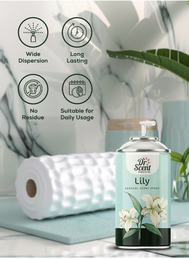 Dr Scent Dr Scent Breeze of Joy Aerosol Spray Air Freshener Lily Spray 300ml  - Image 4