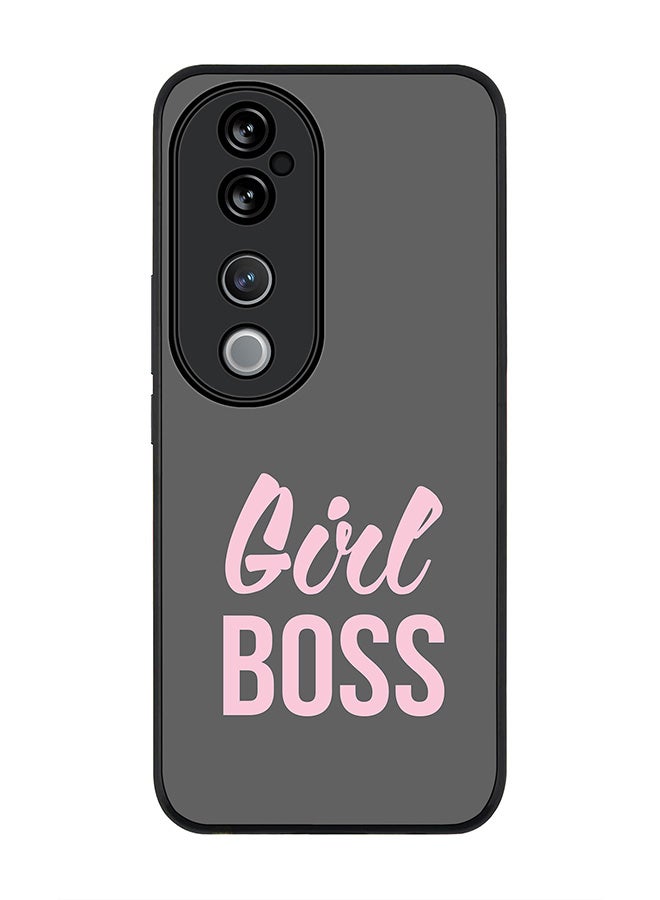 Stylizedd For vivo V40 5G /vivo V40 Pro Case,Slim fit Camera Protection, Shockproof Thin Phone cover - Girl Boss (Grey) - Image 1