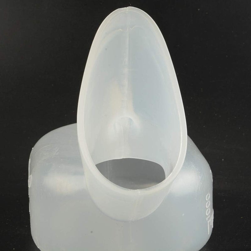 comfrt 2pcs Female Urinal Urine Bottle Women Urinal Pot Urinal Device for Hospital Home Camping Car Travel 1000ml - Image 4