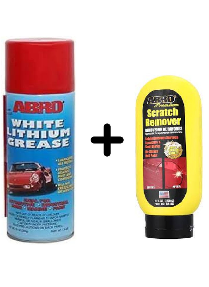 Abro ABRO Lithium Grease - White + ABRO Premium Scratch Remover SR-800 