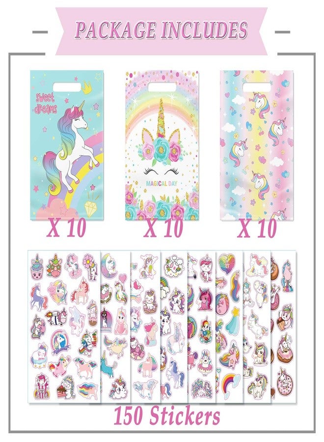 Momoake 30 PCS Unicorns Goodie Bags Party Favor Bags for Kids Birthday - Image 2