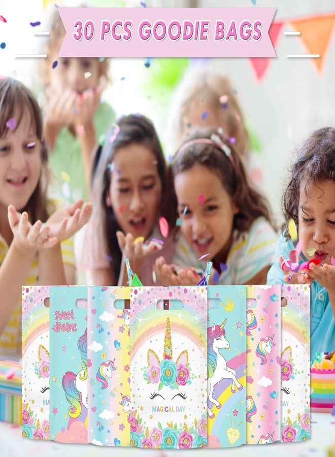 Momoake 30 PCS Unicorns Goodie Bags Party Favor Bags for Kids Birthday - Image 4