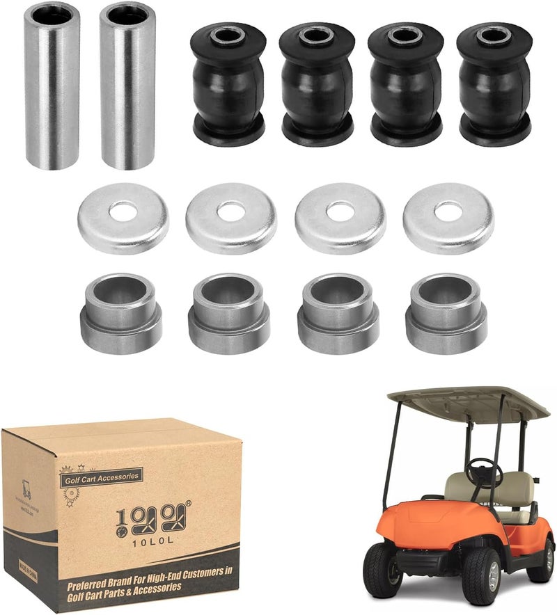 10L0L Golf Cart Front Lower Arm Bushing Kit for Yamaha G&E G22 G29,Front Control Arm Bush Collar Thrust Cover OEM #2HR-23526-00-00/90381-18001-00/90387-12016-00/JN6-F2124-10-00/401-22128-01-00 - Image 1