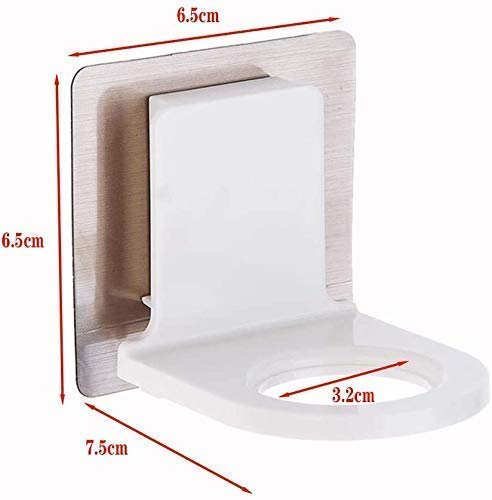 Dkriva Dkriva Hand Wash Sanitizer Bottle Rack Hook Self Adhesive Wall Mounted Shampoo Holder Hook Shower Gel Bottle Rack Hanger Liquid Soap Shower Holder for Kitchen Bathroom with StickerPack of 2 - Image 4