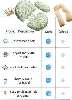 Gonice Removable And Adjustable Double Wedge Maternity Pillow  - Image 5