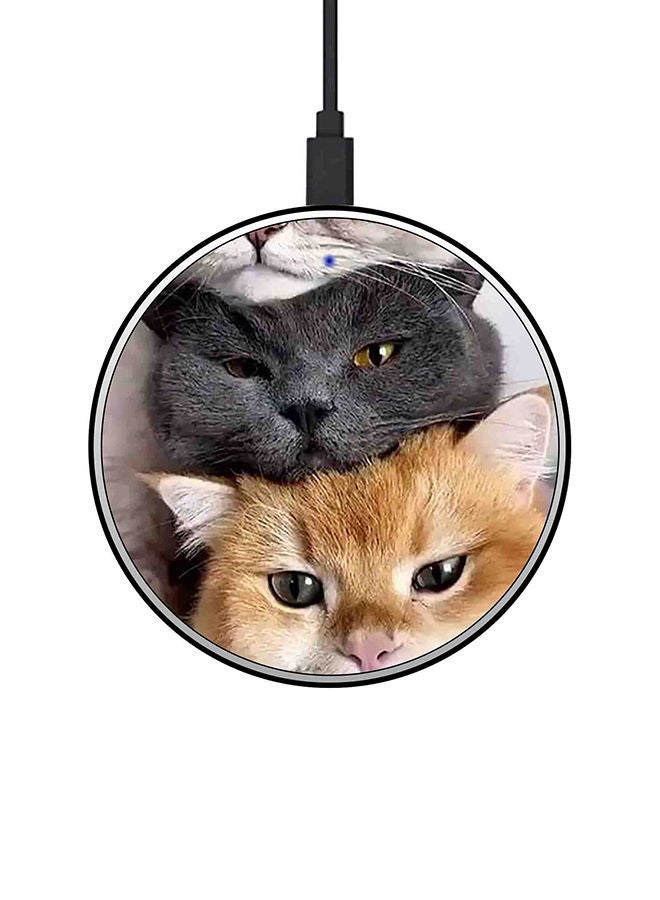 NIBEMINENT 15W Ultra Slim Fast Wireless Charger Multicolour