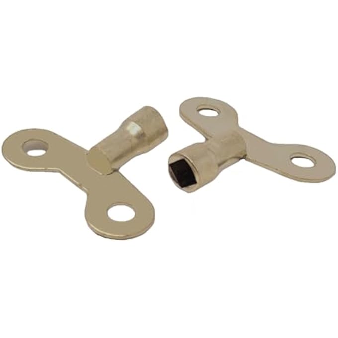 WIDE RADIATOR PLUMBING BLEED BLEEDING KEY KEYS BRASS VENT VENTING AIR VALVE (2) - Image 1