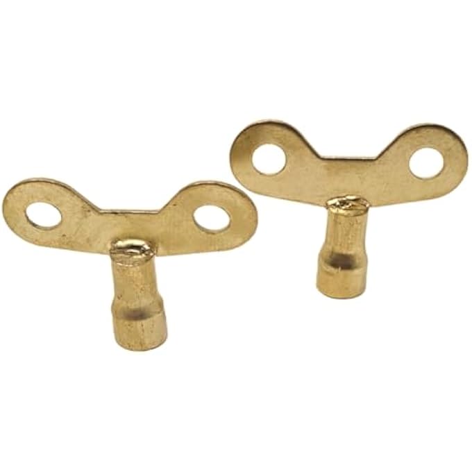 WIDE RADIATOR PLUMBING BLEED BLEEDING KEY KEYS BRASS VENT VENTING AIR VALVE (2) - Image 2