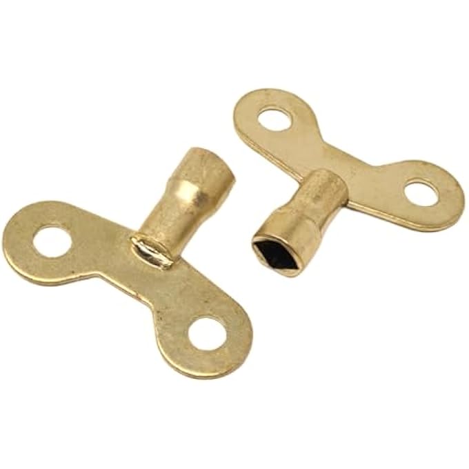 WIDE RADIATOR PLUMBING BLEED BLEEDING KEY KEYS BRASS VENT VENTING AIR VALVE (2) - Image 3