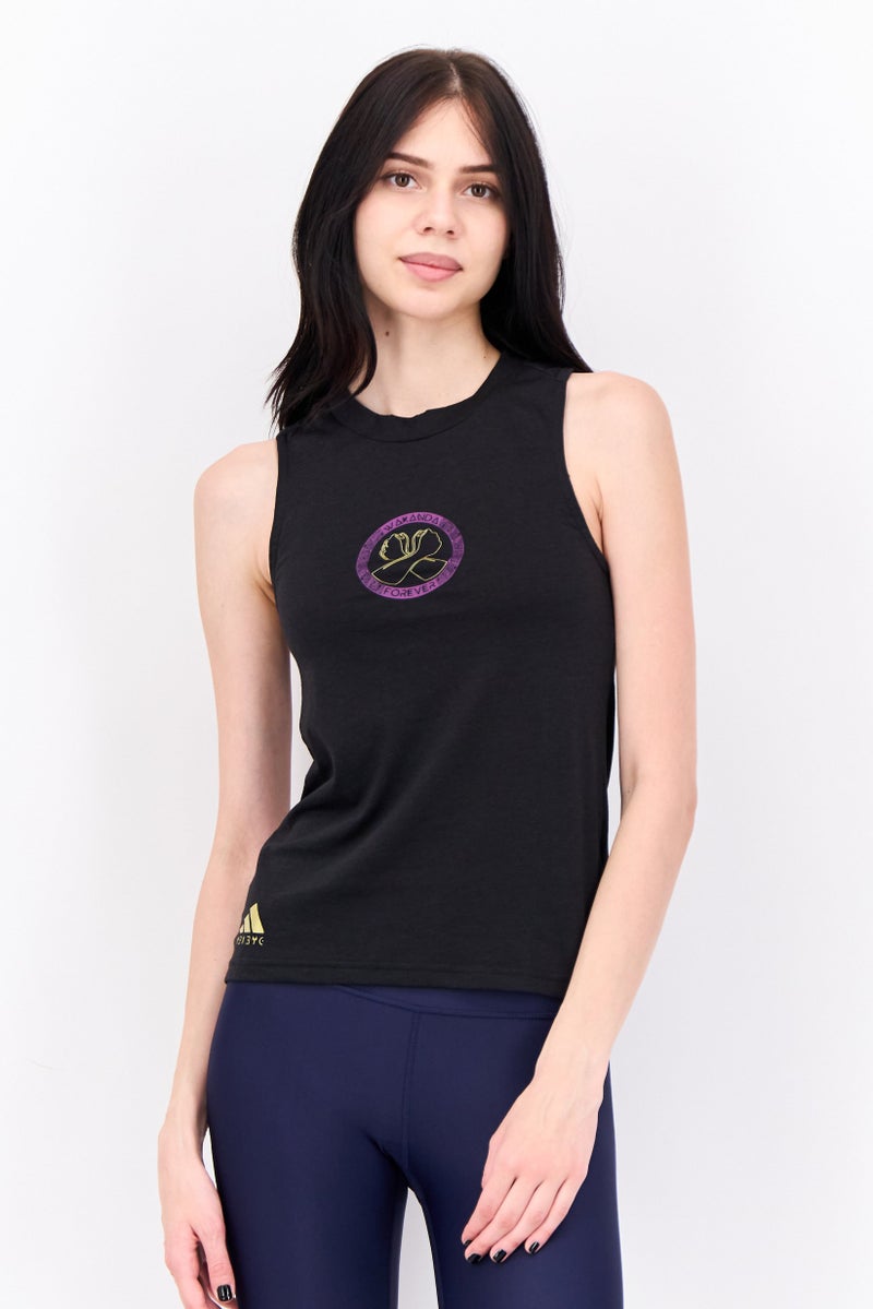 Adidas Adidas x Marvel Women Sportswear Fit Black Panther Tank Top, Black - Image 1