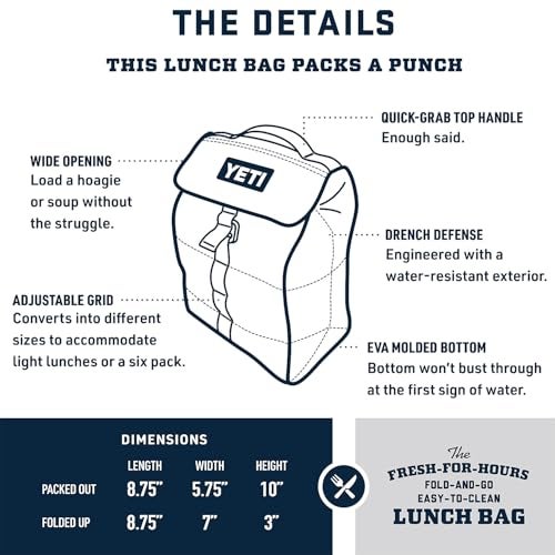 YETI Daytrip Packable Soft Cooler Lunch Bag, Firefly Yellow - Image 2