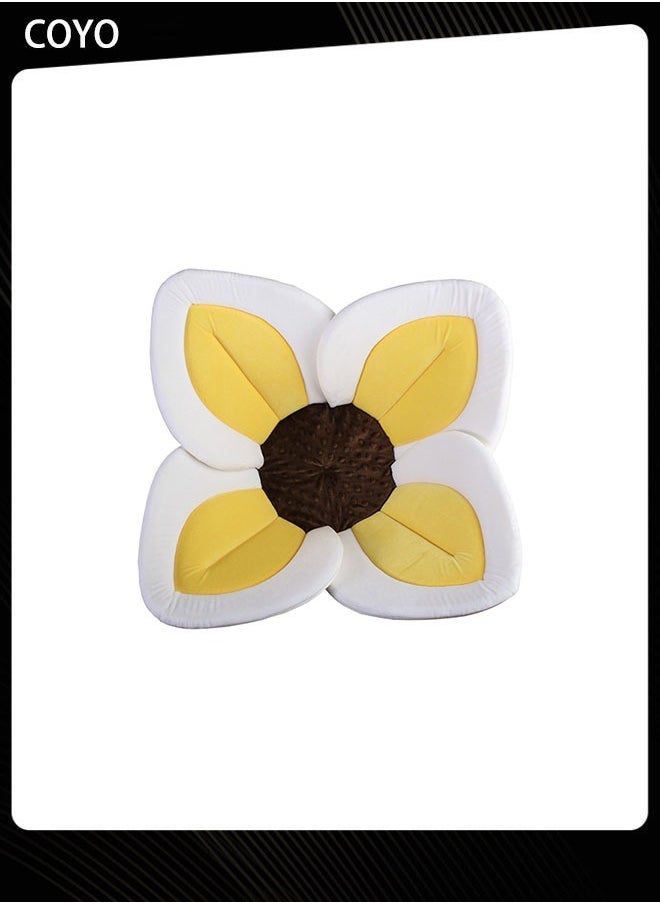 COYO Baby Bath Lotus Cushion Sink Bather Petal Newborn Bathtub Mat Bathing Tub Seat Support Lounger Flower Bathing Pad Non-Slip Safety Sink Insert Tub  - Image 1