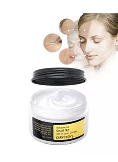 CARVENCHY Advanced Snail Mucin 92% All in one Moisturizing Cream 3.38 Fluid Ounce, 100ml, Daily Repair Facial Gel Cream for Dry Skin, Sensitive Skin, Not Tested on Animals, Paraben-Free, Sulfate-Free  - Image 1