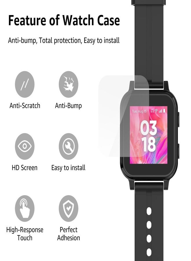 Soarking 3 Pack Screen Protector Compatible with Gabb Watch 3, High Definition Tempered Glass Screen Protector for Gabb Watch 3, Anti-Scratch, Anti-fingerprint, Touch Sensitive, 9H Hardness - Image 3