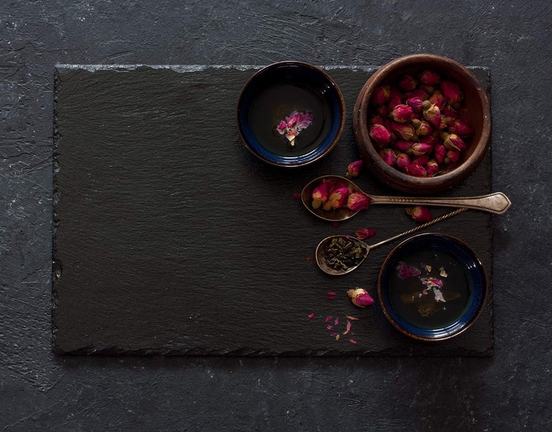 STORE 2508 Natural Black Slate Tray Rectangular Platter, Food Platter Server Cheeseboard, 30x20 Cm - Image 3