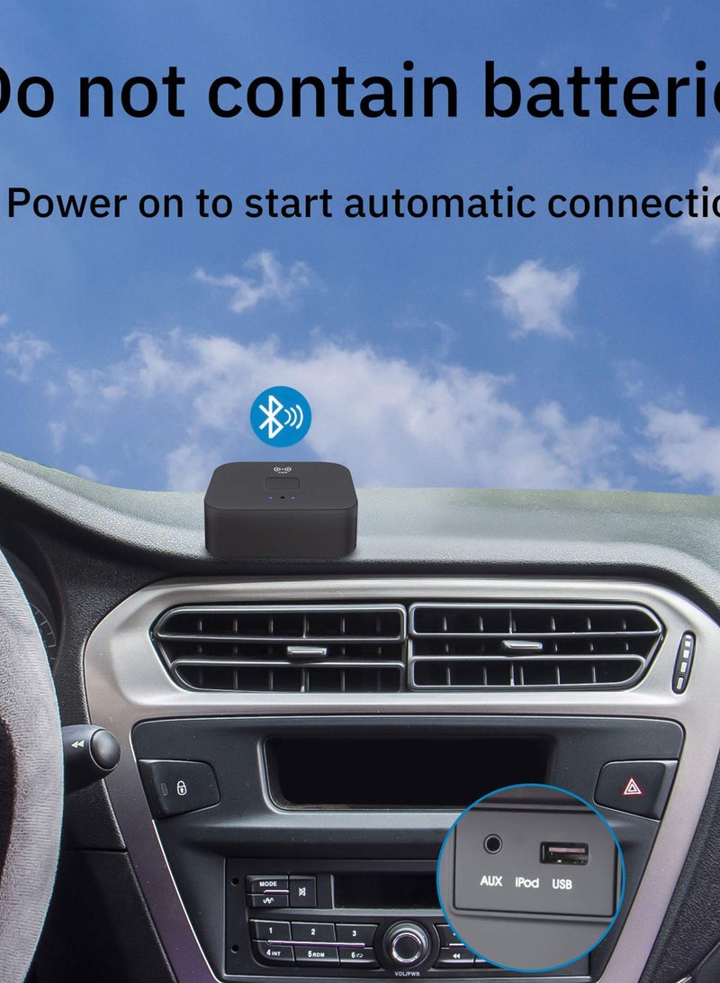 SOLARAE محول استقبال الصوت بلوتوث 5.0، موسع بلوتوث لاسلكي NFC مدخل 3.5 مم AUX أو RCA، محول صوت بلوتوث لأنظمة بث الموسيقى، أنظمة المسرح المنزلي والسيارات - Image 4