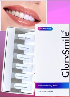 GlorySmile 6 Treatment PAP+ Teeth Whitening Refills Teeth Stain Remover Sensitivity Free Peroxide Free Teeth Whitening Refills Gel Removes Coffee Tea Smoking Stains and Freshens Breath  - Image 1