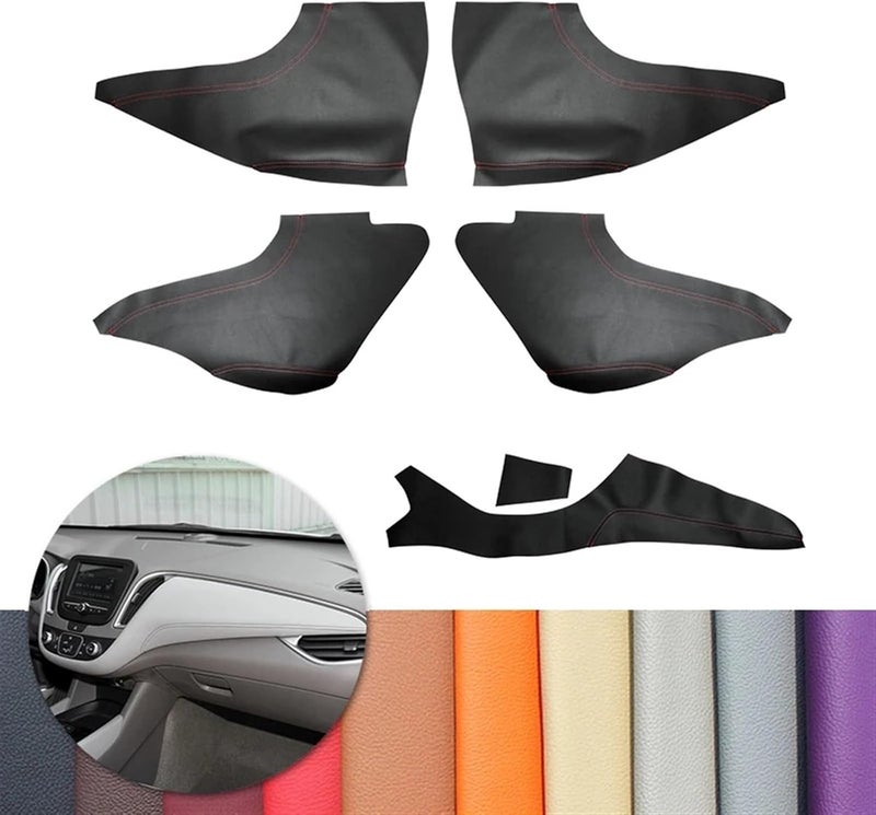 QASULER Microfiber Leather Car Door Armrest Cover for Chevrolet Malibu XL - Image 4