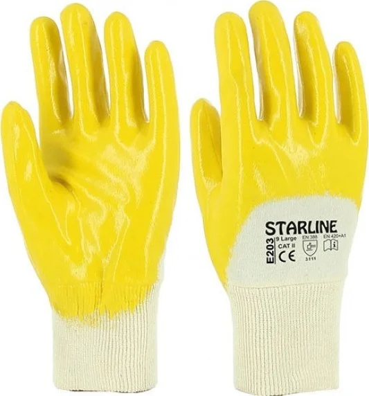 Starline E-203 Half Coated Nitrile Gloves