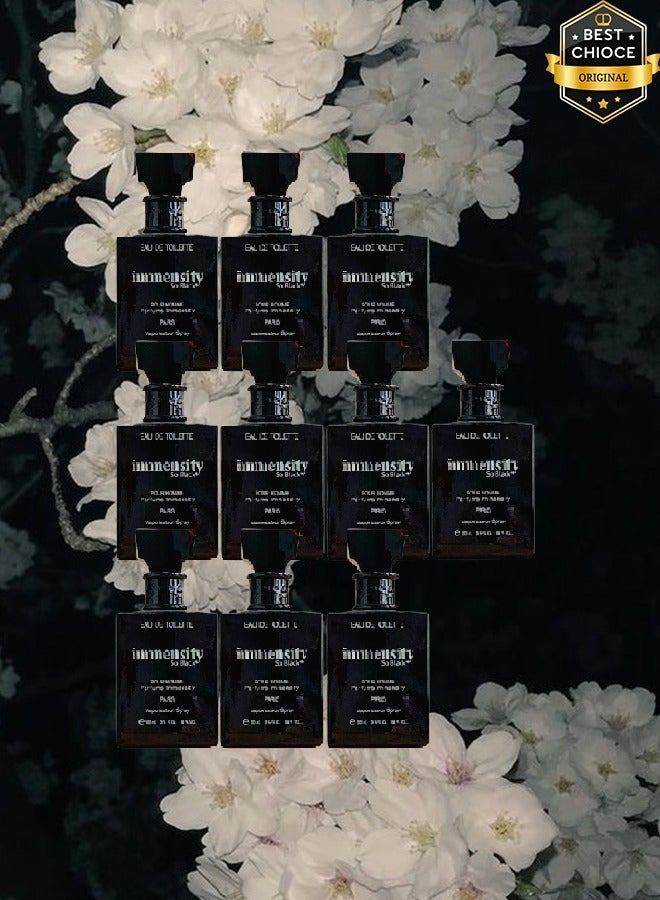 Immensity 10 Pieces So Black Paris Perfume For Men 100ml EDT - Image 1