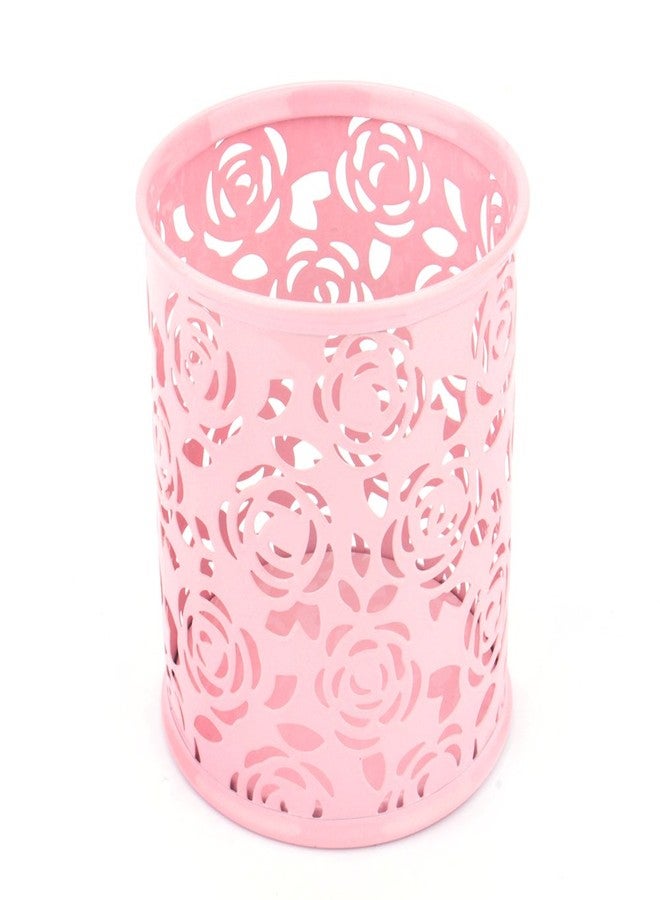 Estink Pen Pencil Pot Holder,Hollow Rose Flower Design Desk Pencil Cup Holder Container Multipurpose Organizer for Desktop Office, - Image 1