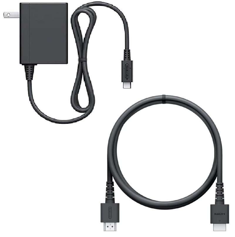 PEGLY OEM AC Adapter and HDMI Cable Compatible with Nintendo Switch and Switch OLED 5V-1.5A 15V 2.6A - Image 1