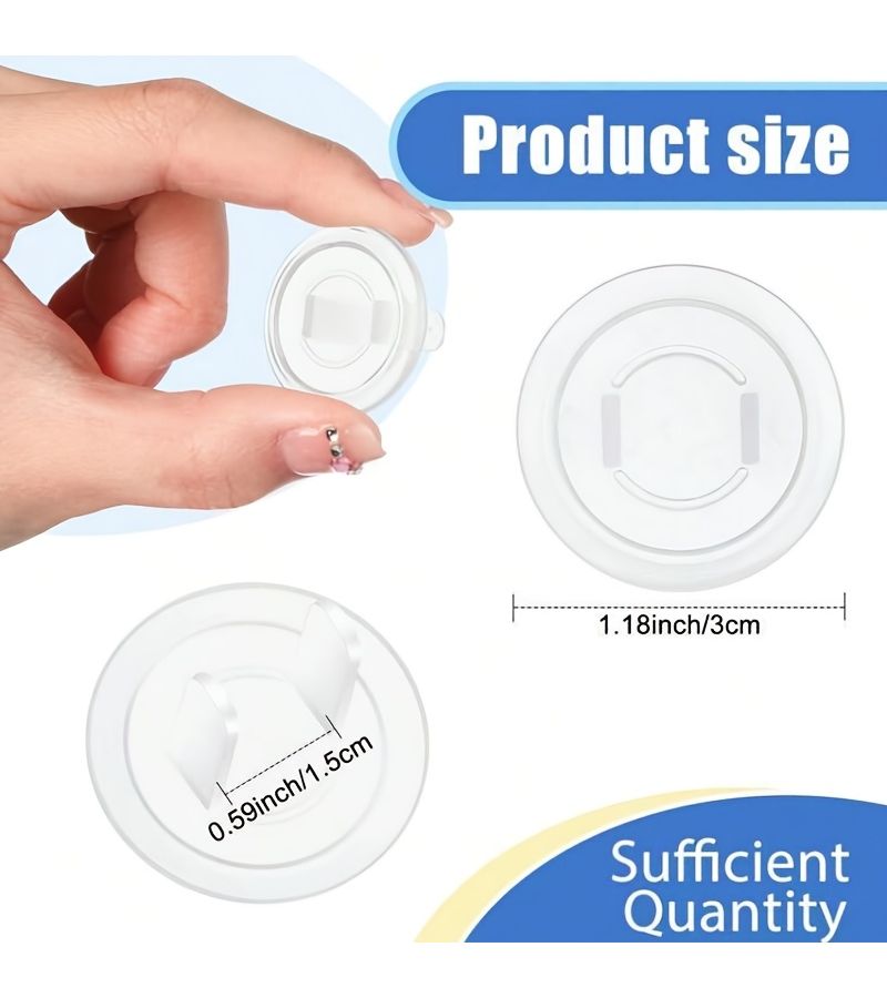 24 Transparent US Standard Outlet Covers Anti Electric Shock Easy Install Safe Plastic - Image 5