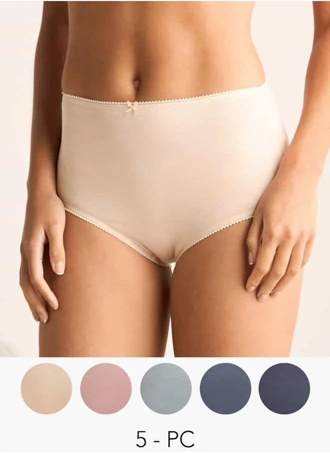 Splash FAV Set of 5 - Bow Embellished Full Briefs