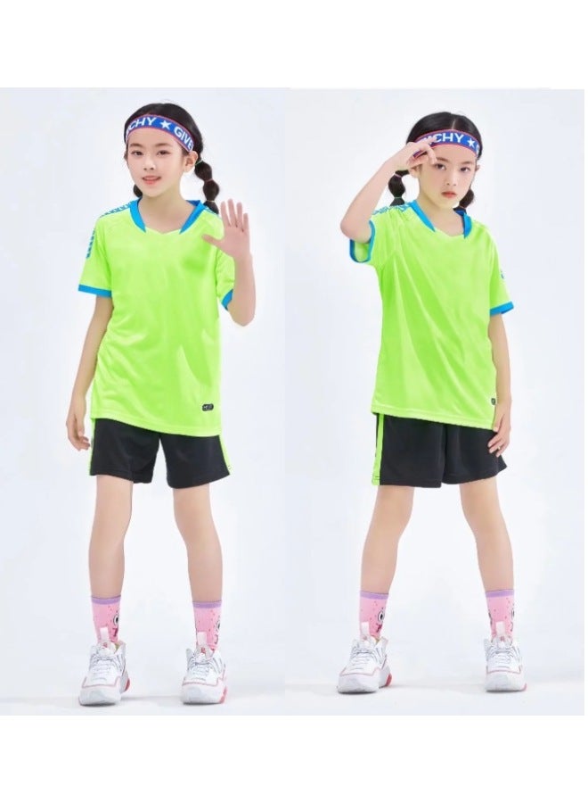 3201 Fluorescent Green Short Sleeve Football Jersey - Image 1