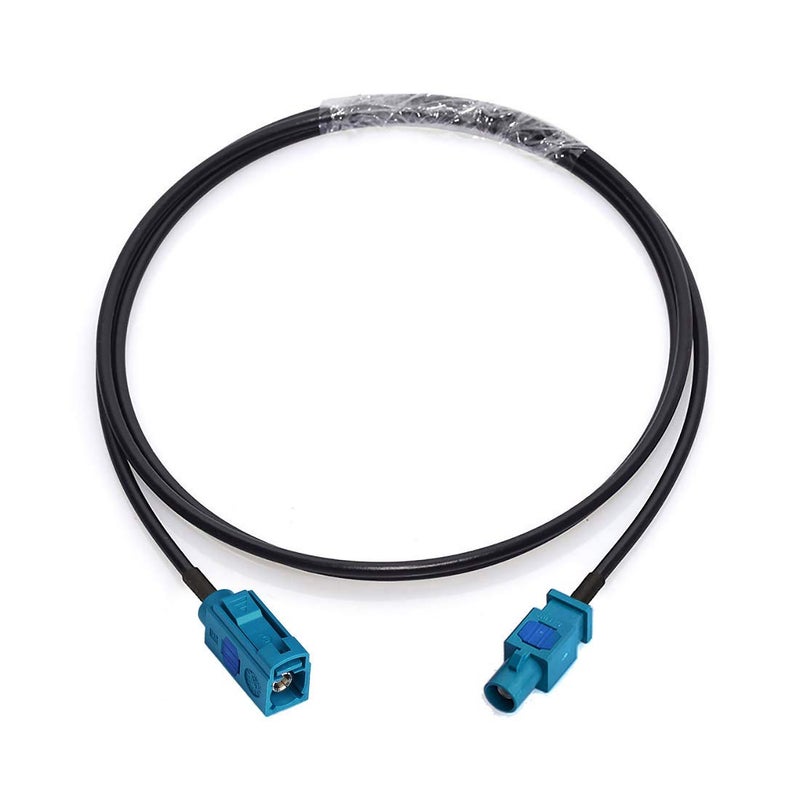 Bingfu Fakra Z Female to Male Vehicle Antenna Extension Cable 1m 3 feet for Car Stereo Android Head Unit GPS Navigation FM AM Radio Sirius XM Satellite Radio 4G LTE TEL Telematics Bluetooth Module - Image 1