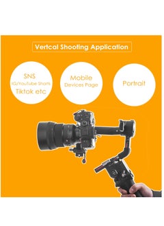 Excefore RS3 Vertical Camera Mount, Robust Portrait Mounting Solution Compatible With DJI RS 2 RS 3 RS3 PRO For IG YouTube Shorts Tiktok Video Extended Vertical Shooting, Camera Stabilizer  - Image 4