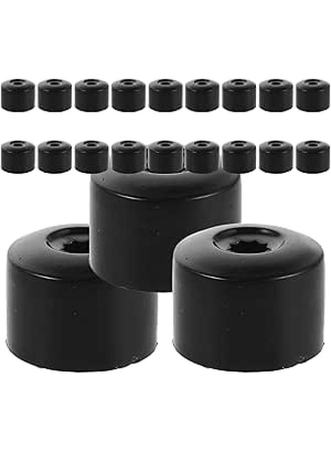 20Pcs 17mm Plastic Car Wheel Lug Nut Covers Hexagonal Hub Caps Dustproof Bolt Protection - Image 1