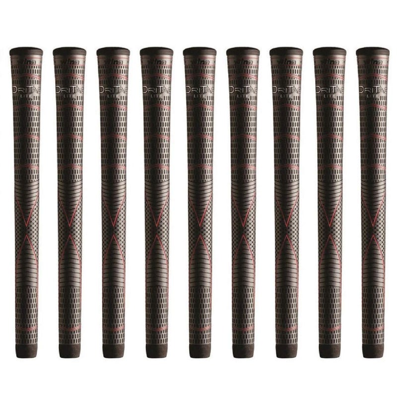 Winn Dritac Lite Standard Dark Gray - 9 Piece Golf Grip Bundle - Image 5