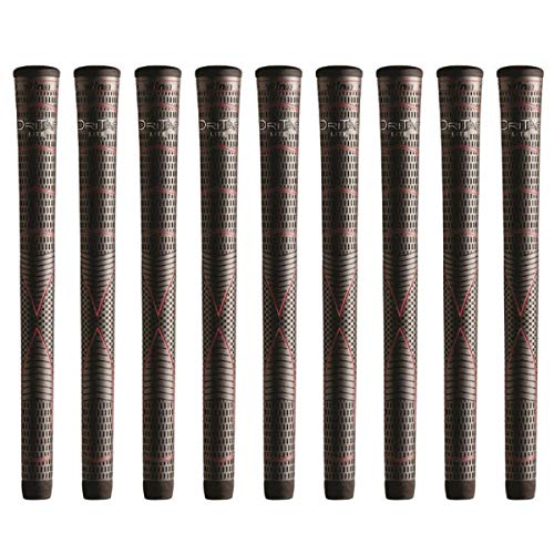 Winn Dritac Lite Standard Dark Gray - 9 Piece Golf Grip Bundle - Image 1