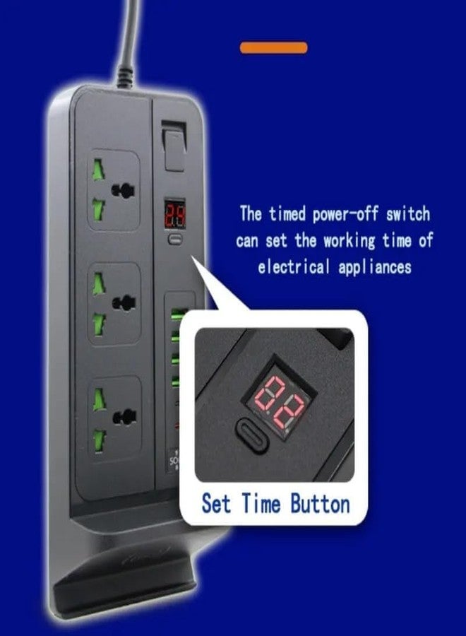Drumstone 𝟏𝟓-𝐘𝐞𝐚𝐫 𝐖𝐚𝐫𝐫𝐚𝐧𝐭𝐲 G07 Multi-Socket Power Strip with Smart USB Charging Ports - Compact Extension Board for Home, Office & Travel | Compatible with Smartphones, Laptops & Gadgets - Image 5